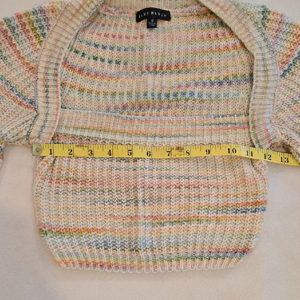 Blue Blush Pastel Knit Women's Sweater - Picture 5 of 7